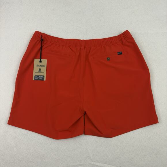 Chubbies  Everywear Shorts Mens XXL Red 6” Inseam Performance Golf NWT - Picture 4 of 13